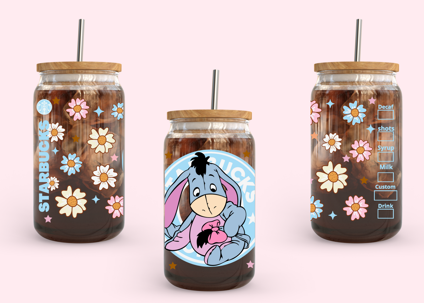 #1094 Eeyore Starbucks 16oz UVDTF Wrap