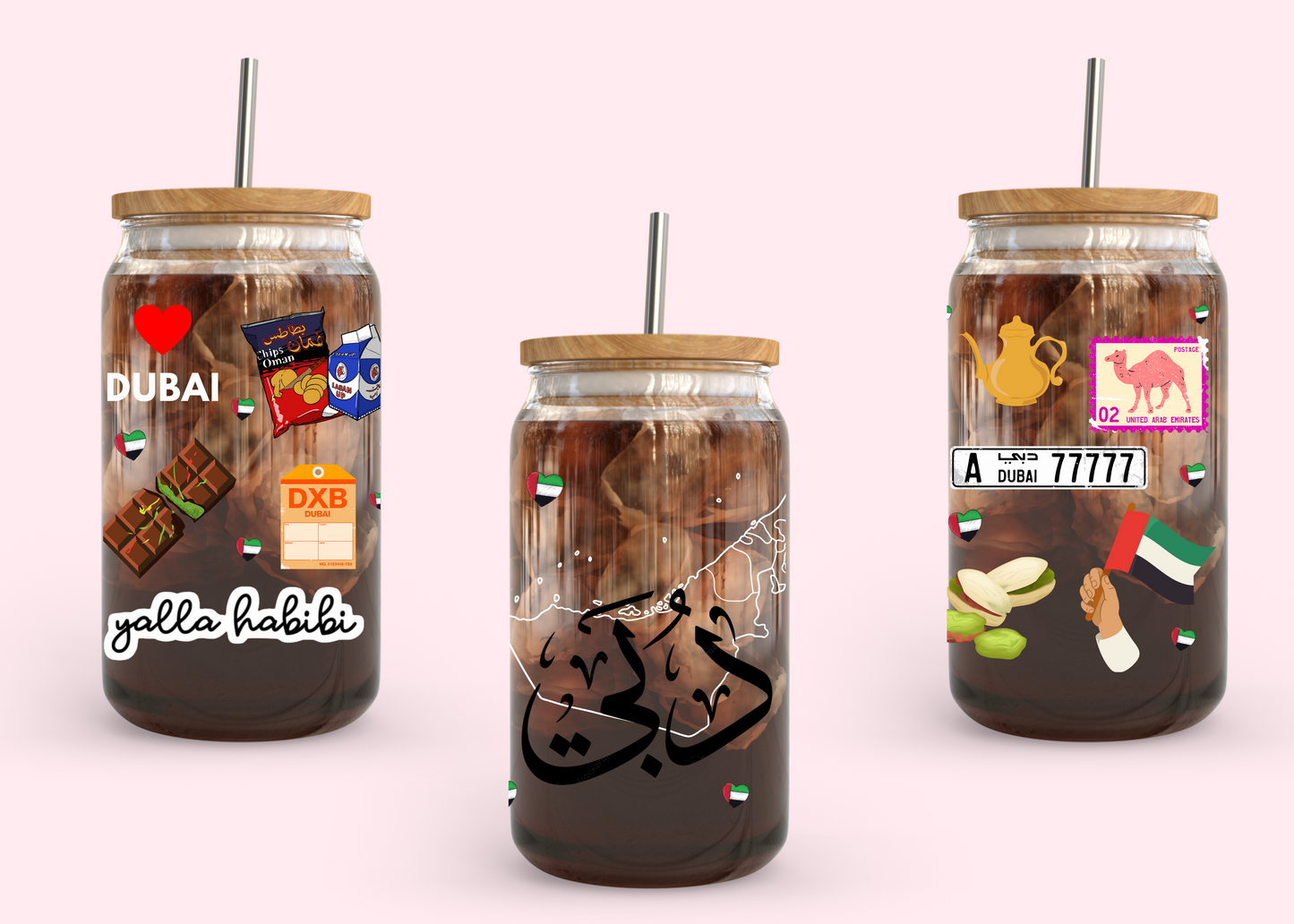 #967 Dubai UAE 16oz UVDTF Wrap