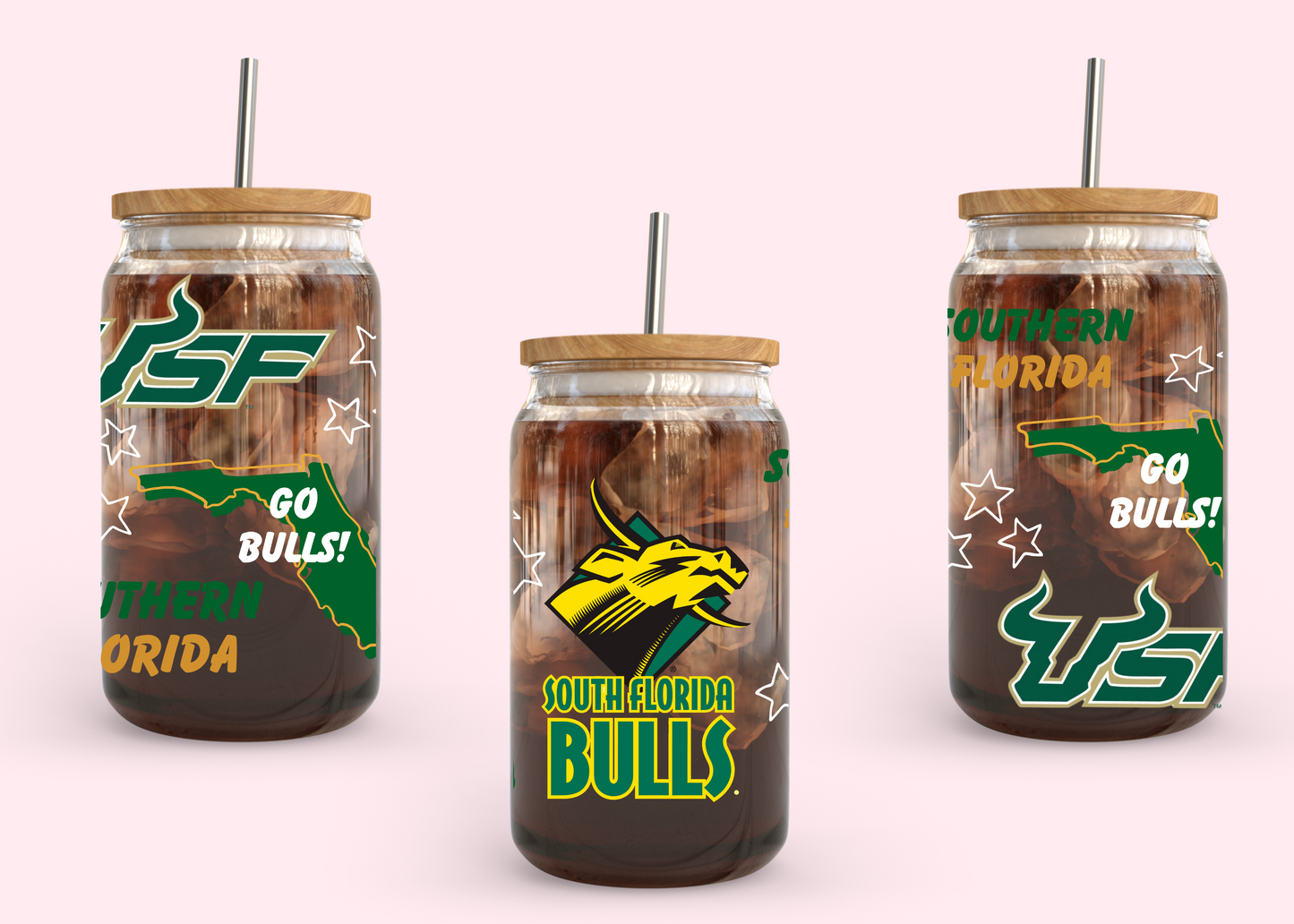 #973 USF Bulls 16oz UVDTF Wrap