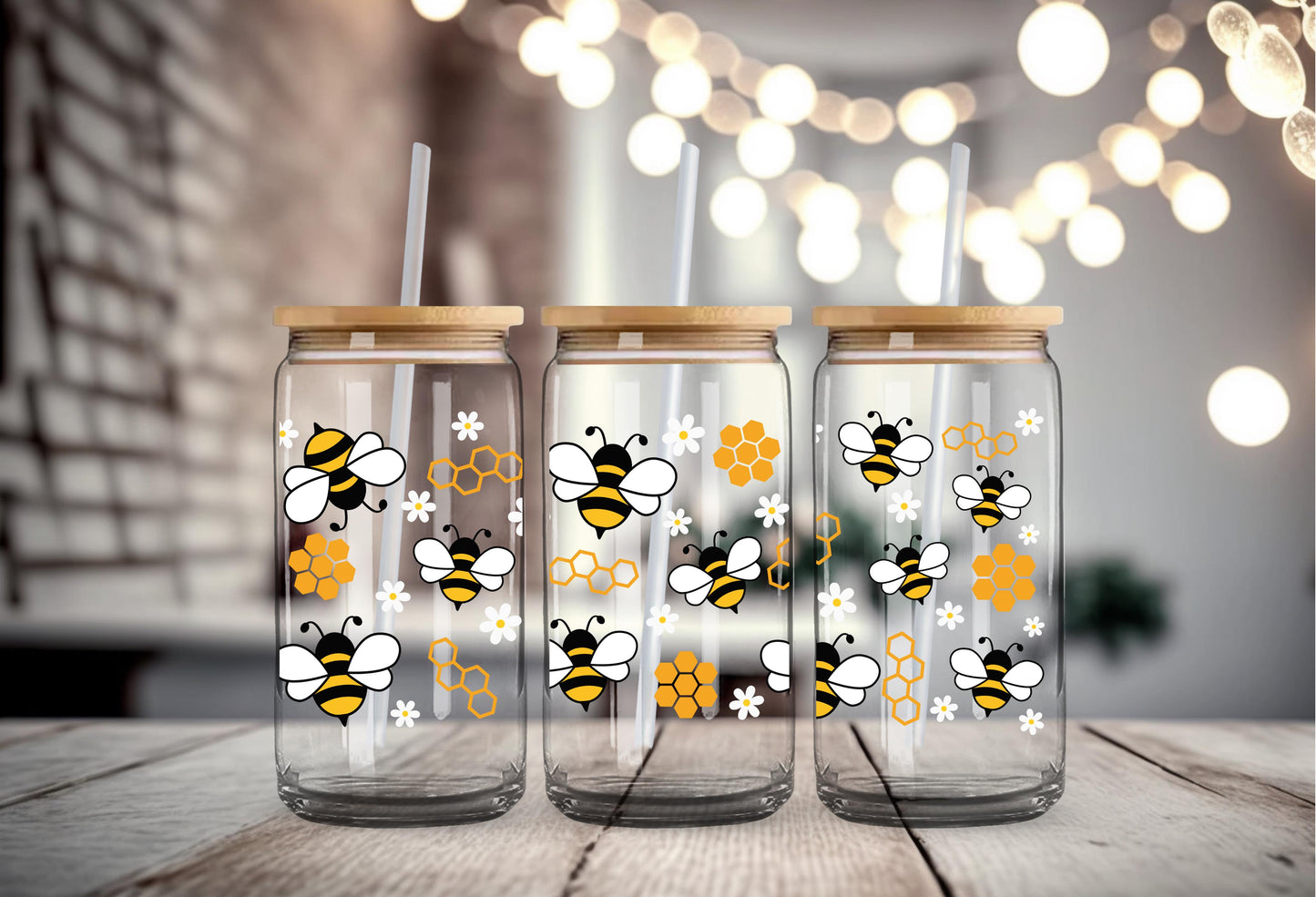 #223 Beehive UV DTF 16 oz Wrap