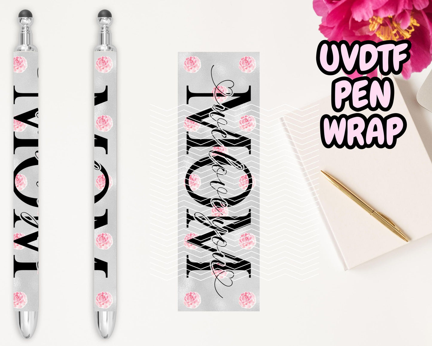 A8 We Love you Mom UVDTF Pen Wrap