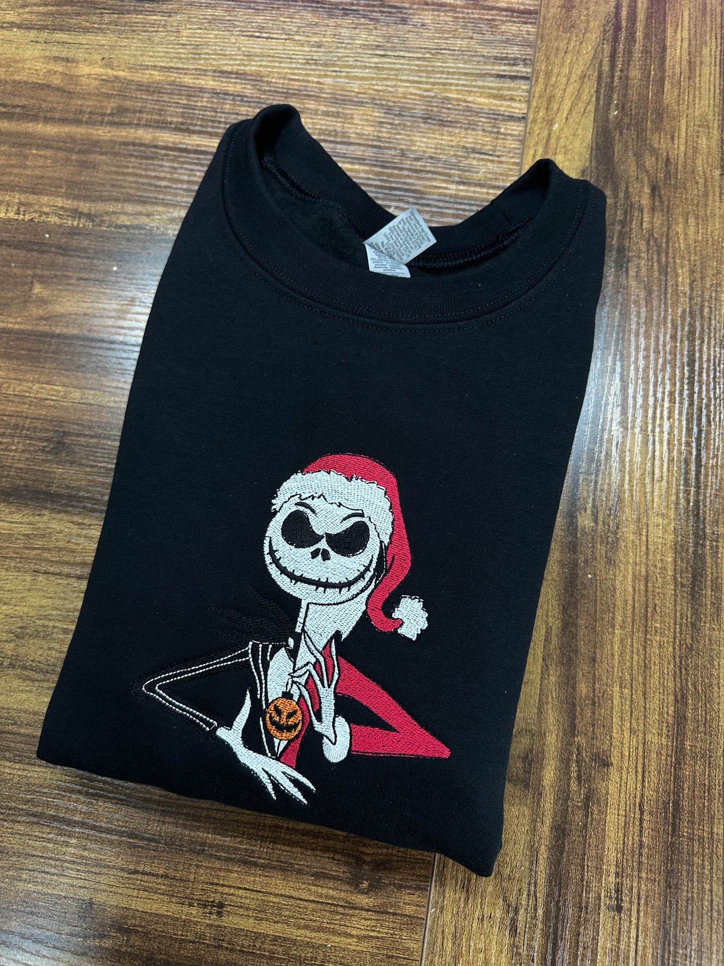 Nightmare Before Christmas Embroidered Sweatshirt