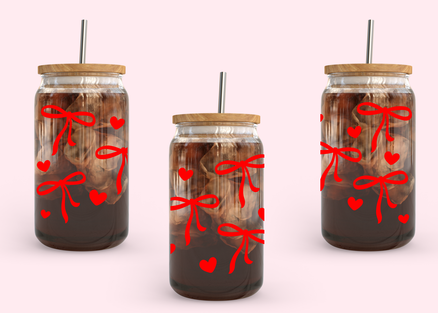 #1090 Red Coquette 16oz UVDTF Wrap