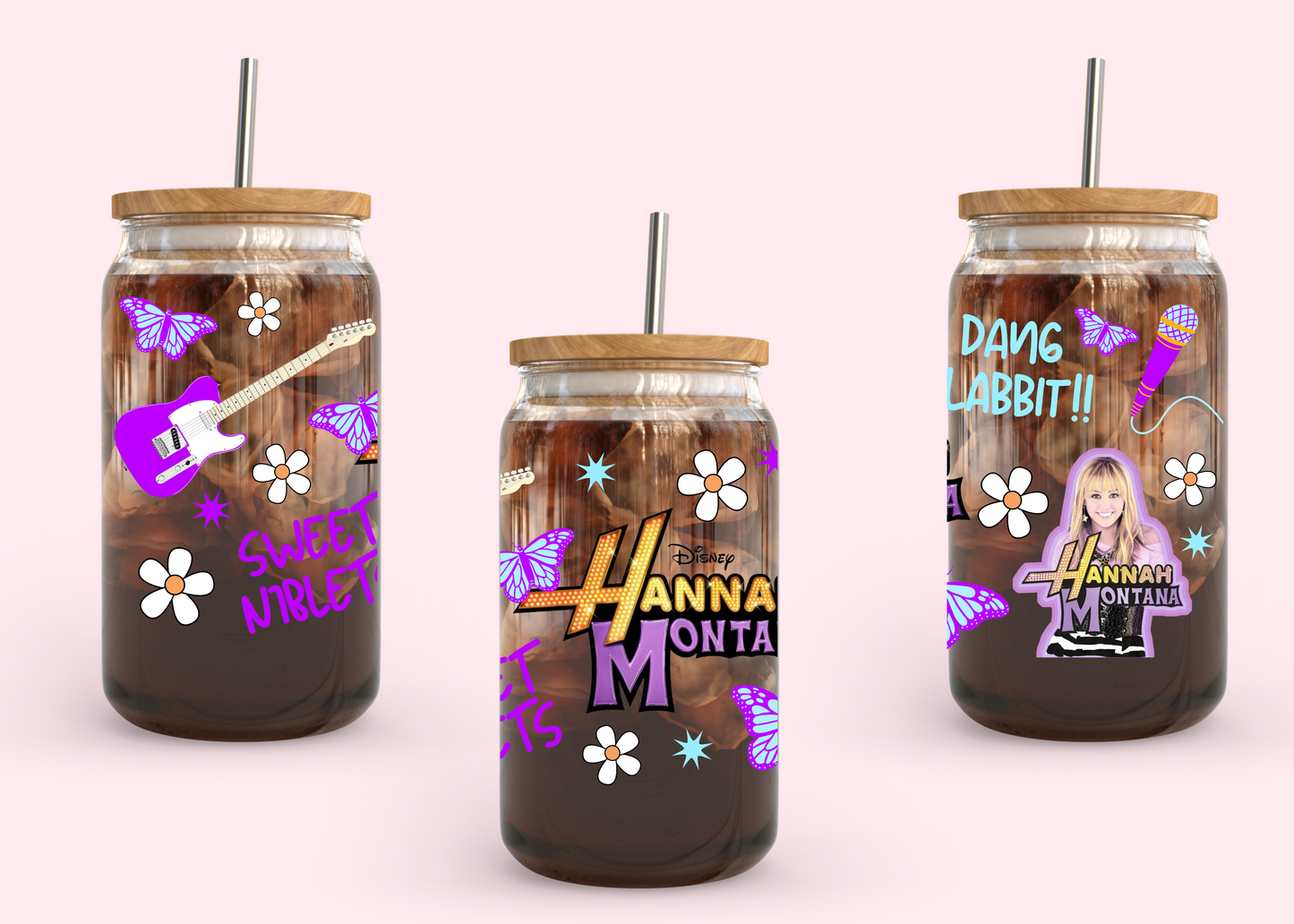 #1078 Hannah Montana 16oz UVDTF Wrap