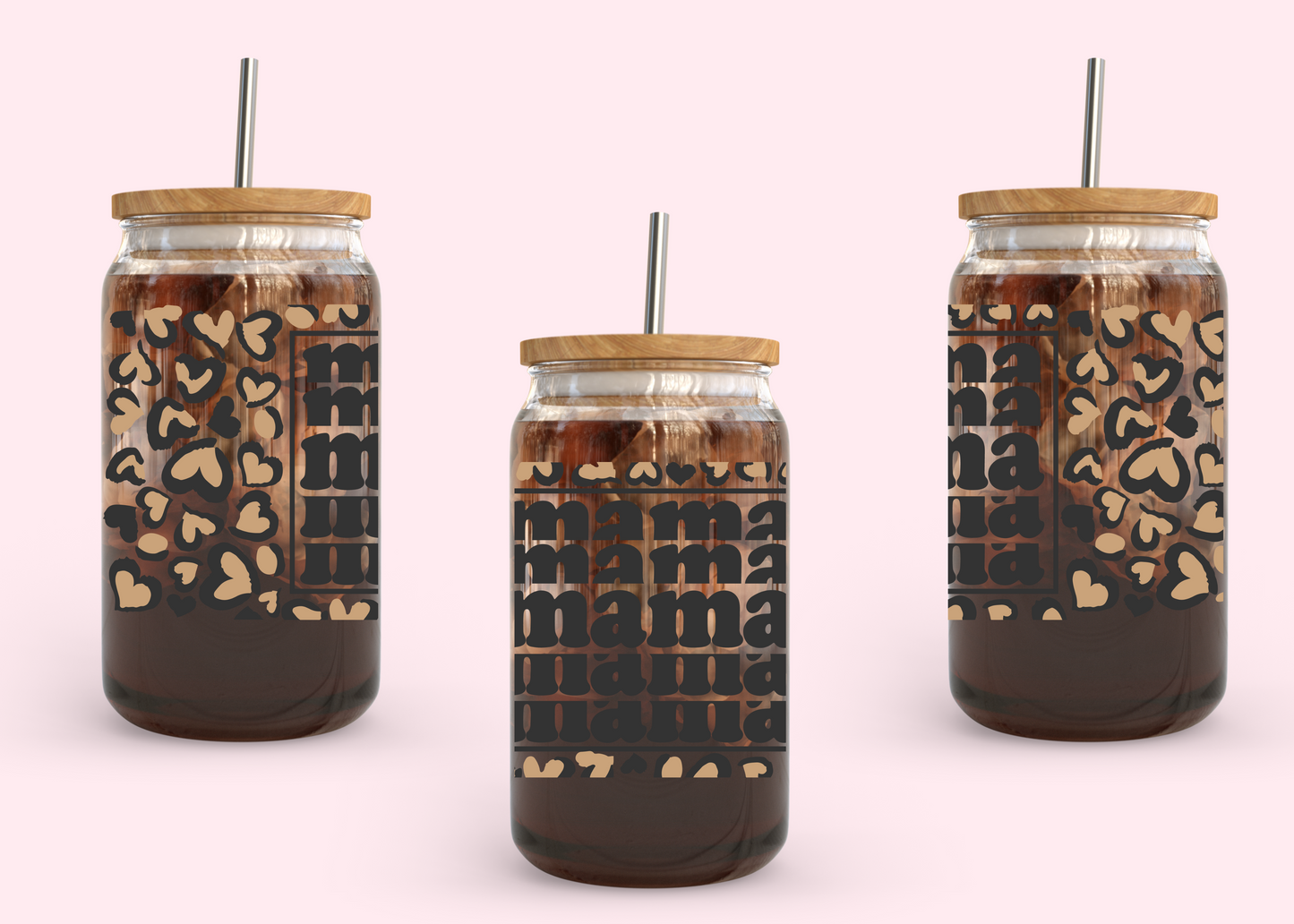 #1002 Mama Leopard Print 16oz UVDTF Wrap