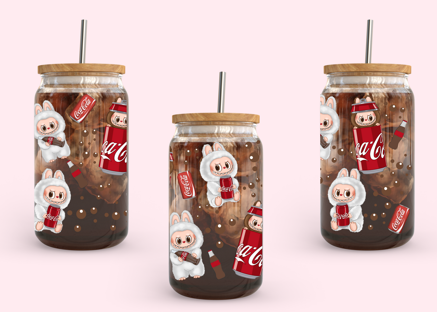 #1095 Labubu Coca Cola 16oz UVDTF Wrap