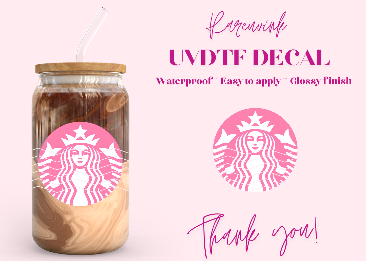 #982 Starbucks Logo UVDTF Decal