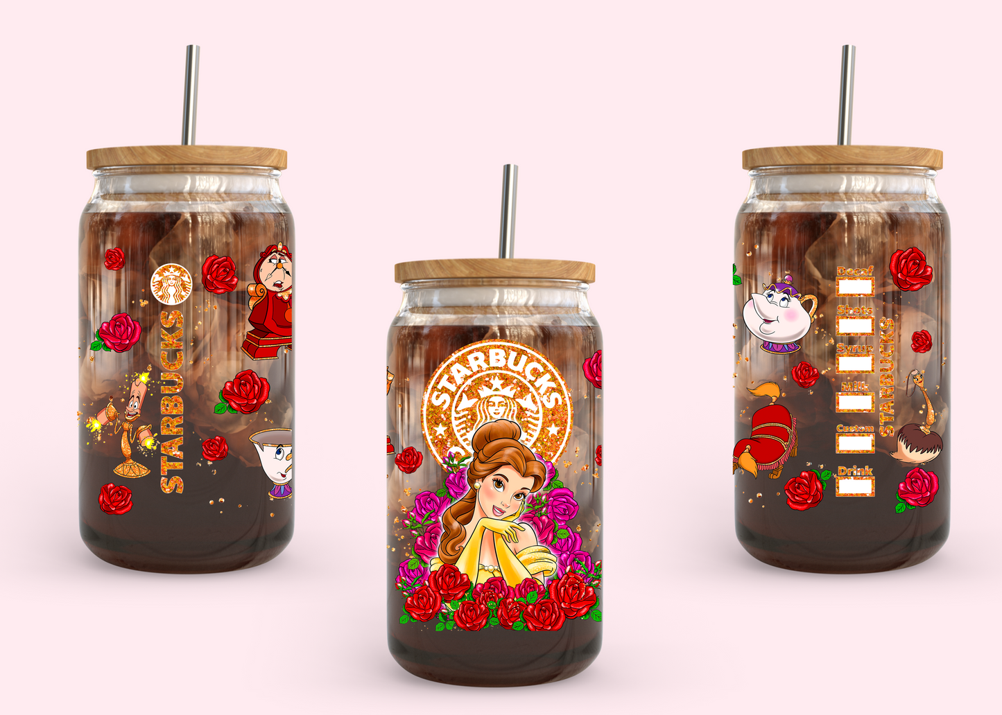 #1035 Bella Starbucks 16oz UVDTF Wrap