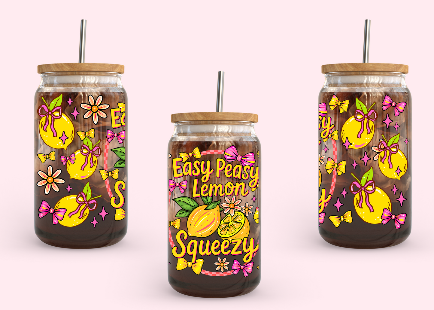 #1093 Easy Peasy Lemon Squeezy 16oz UVDTF Wrap