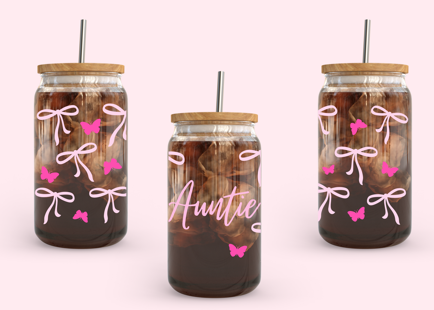 #1089 Auntie Bows 16oz UVDTF Wrap