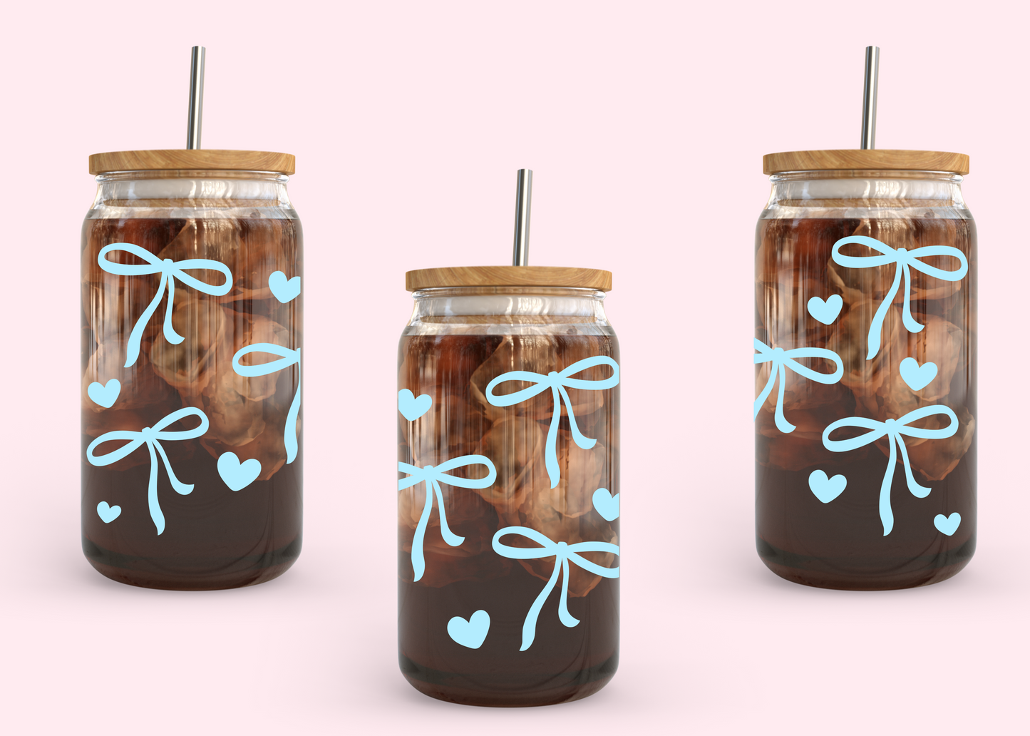 #1092 Blue Coquette 16oz UVDTF Wrap