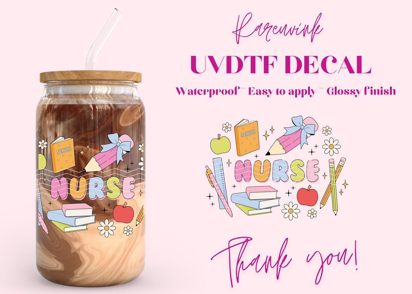 #1071 Nurse UVDTF Decal