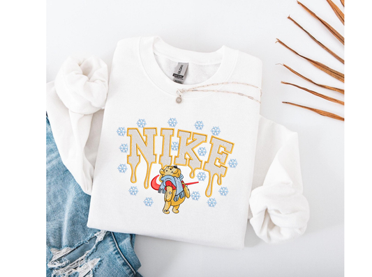 NKE Winnie Snow Embroidered Sweatshirt