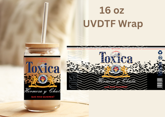 #460 Toxica Black UVDTF 16 oz Wrap