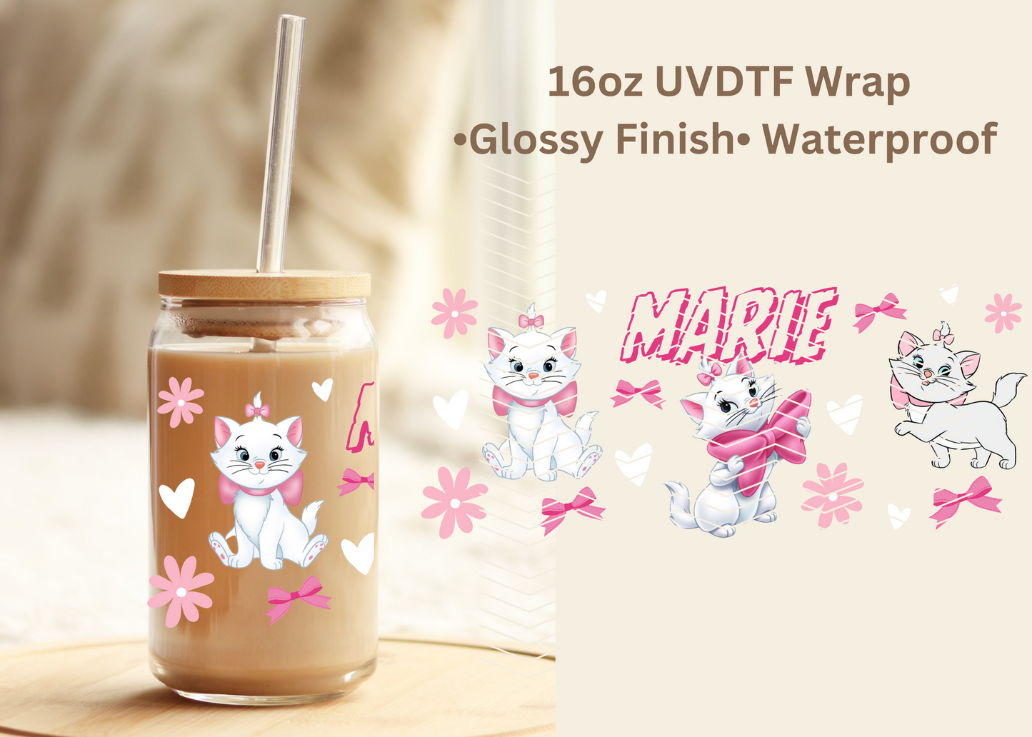 #645 Marie Exclusive 16oz UVDTF Wrap