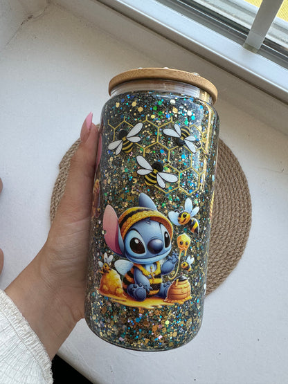 Stitch x Honey Snow Globe 16oz Cup