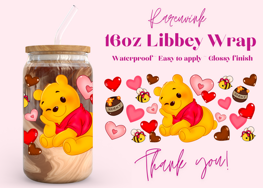 #930 Cute Winnie 16oz UVDTF Wrap