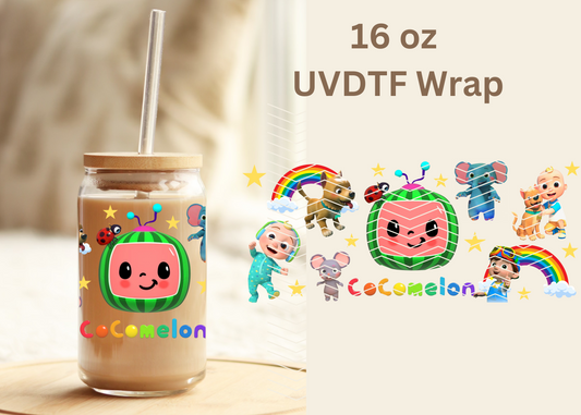 #372 Cocomelon UVDTF 16 oz Wrap