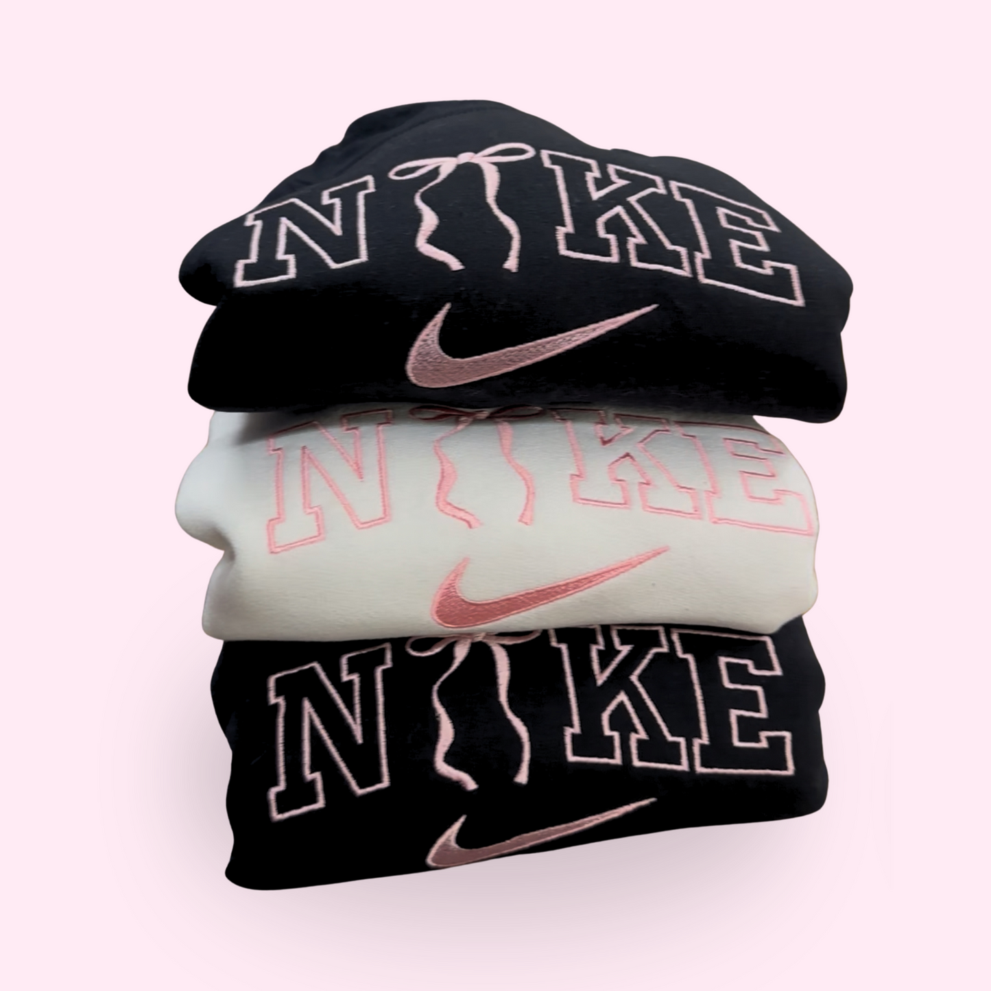 NKE Bow Embroidered Sweatshirt