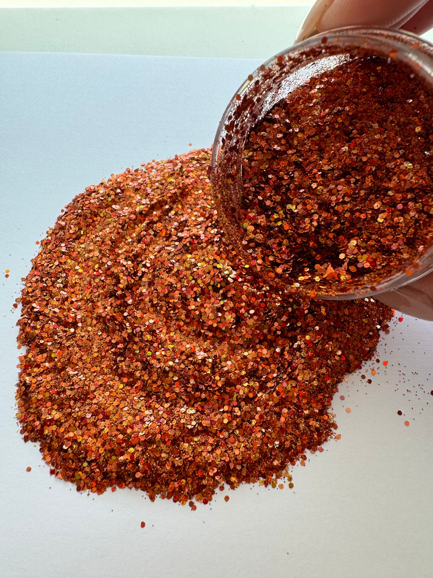 Burnt Orange Glitter 2oz Jar