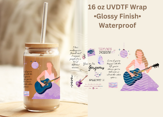 #511 Taylors Version 16 oz UVDTF wrap