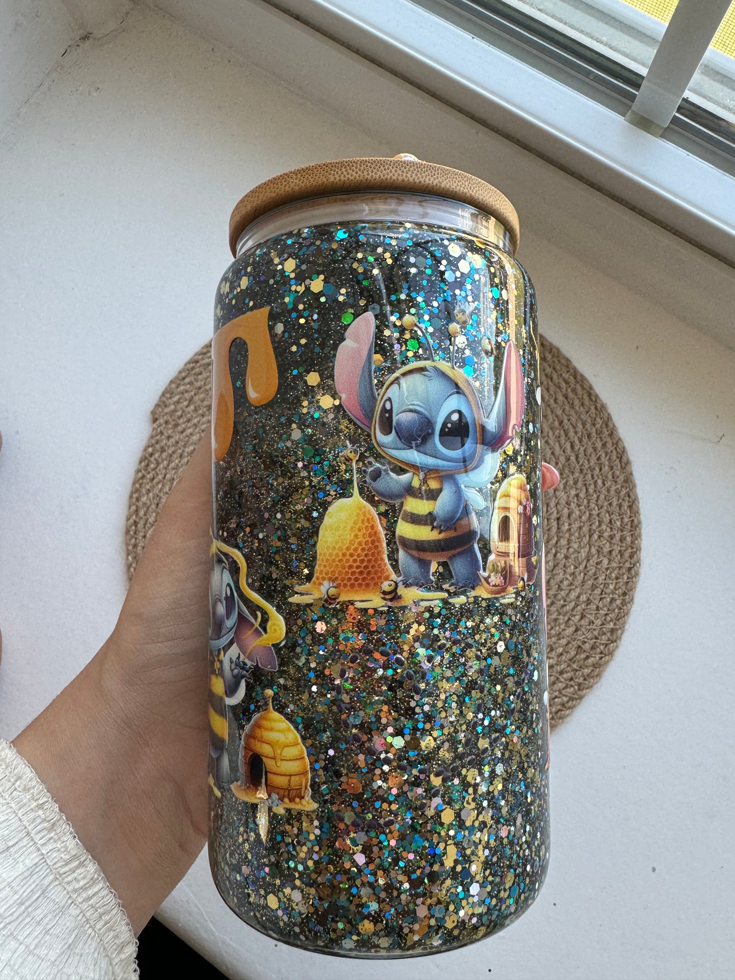 Stitch x Honey Snow Globe 16oz Cup