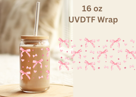 #477 Coquette Bows Exclusive UVDTF 16 oz Wrap