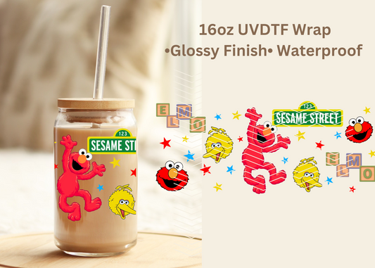 #624 Elmo Exclusive 16oz UVDTF Wrap