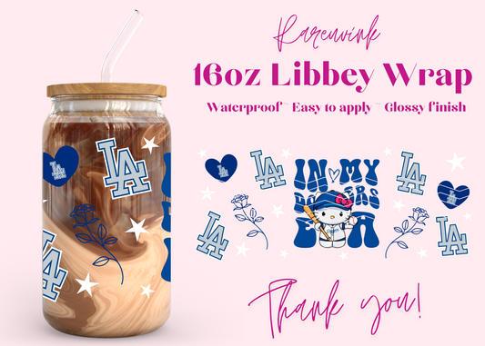 #1058 In my Dodgers Era 16oz UVDTF Wrap