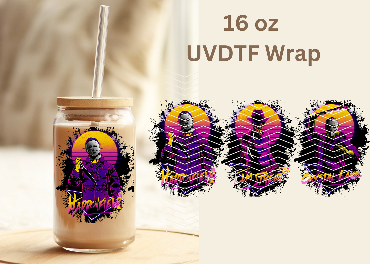 #425 Halloween UVDTF 16 oz Wrap