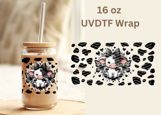 #363 Cow Print UVDTF 16 oz Wrap