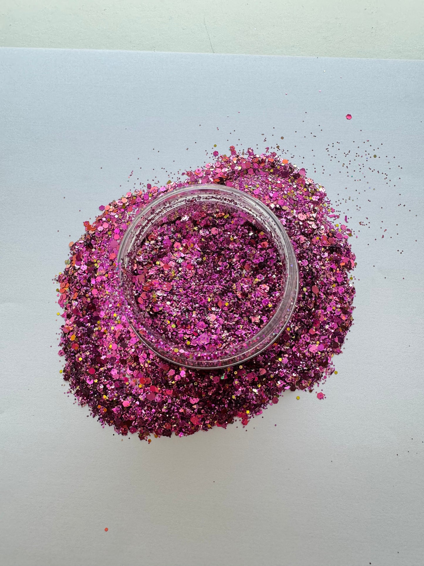 Fuchsia Glitter 2oz Jar