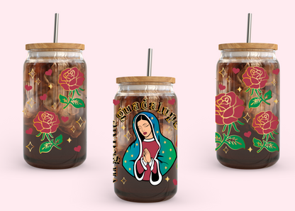 #1096 Virgin de Guadalupe Rose 16oz UVDTF Wrap