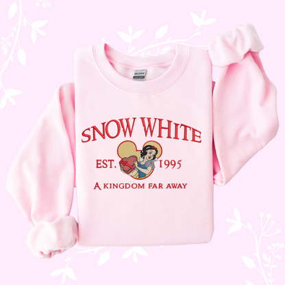 Snow White Embroidered Sweatshirt