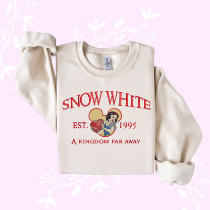 Snow White Embroidered Sweatshirt