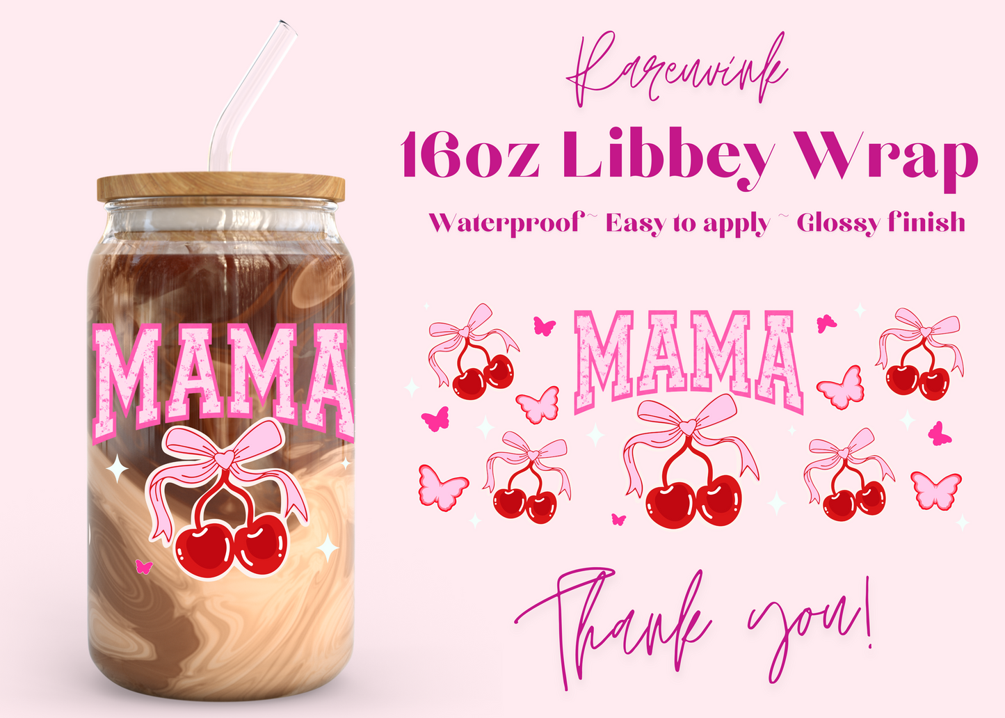 #924 Mama Coquette 16oz UVDTF Wrap