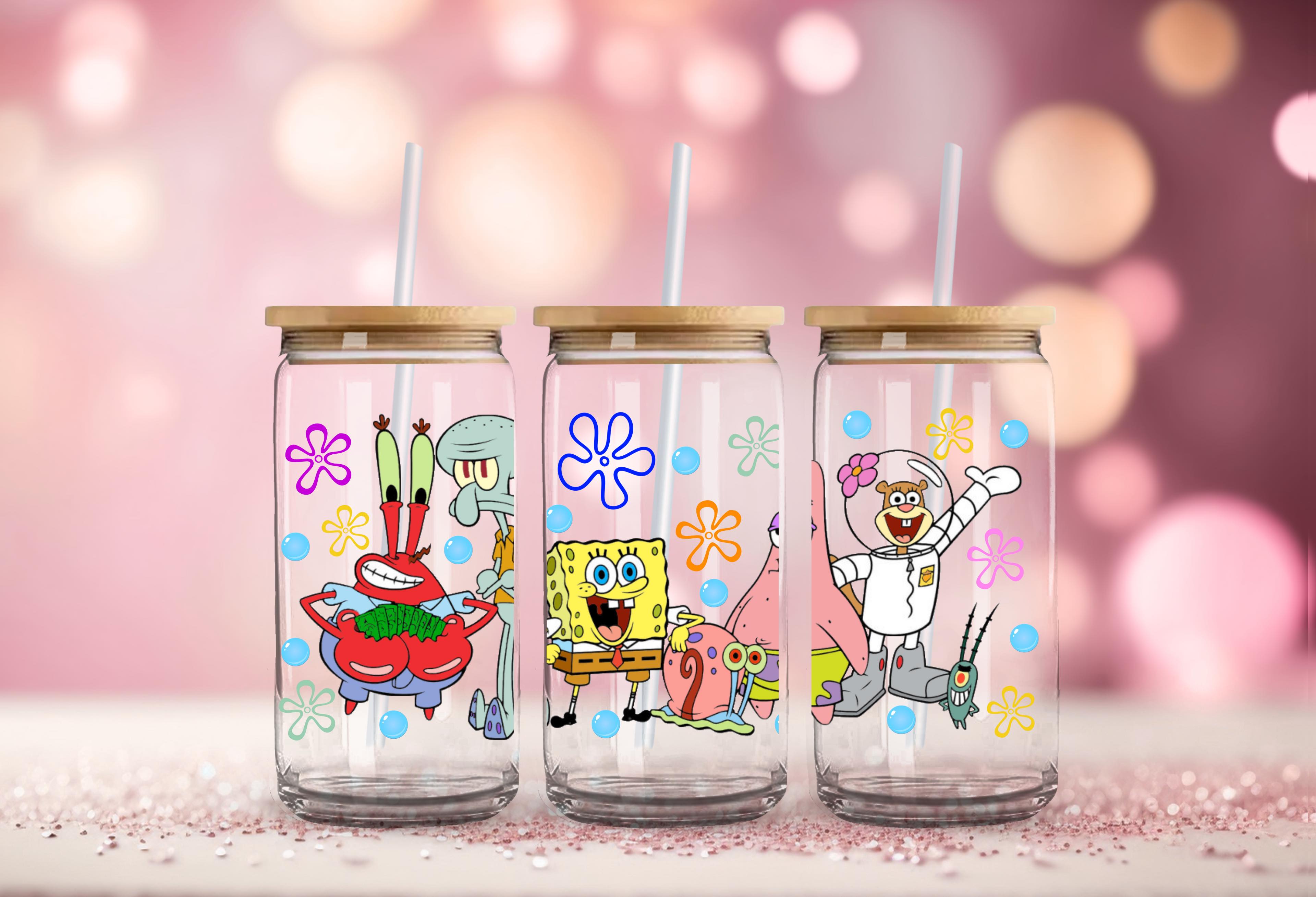 #87 Spongebob UV DTF Wrap 16 oz – Rareuvink