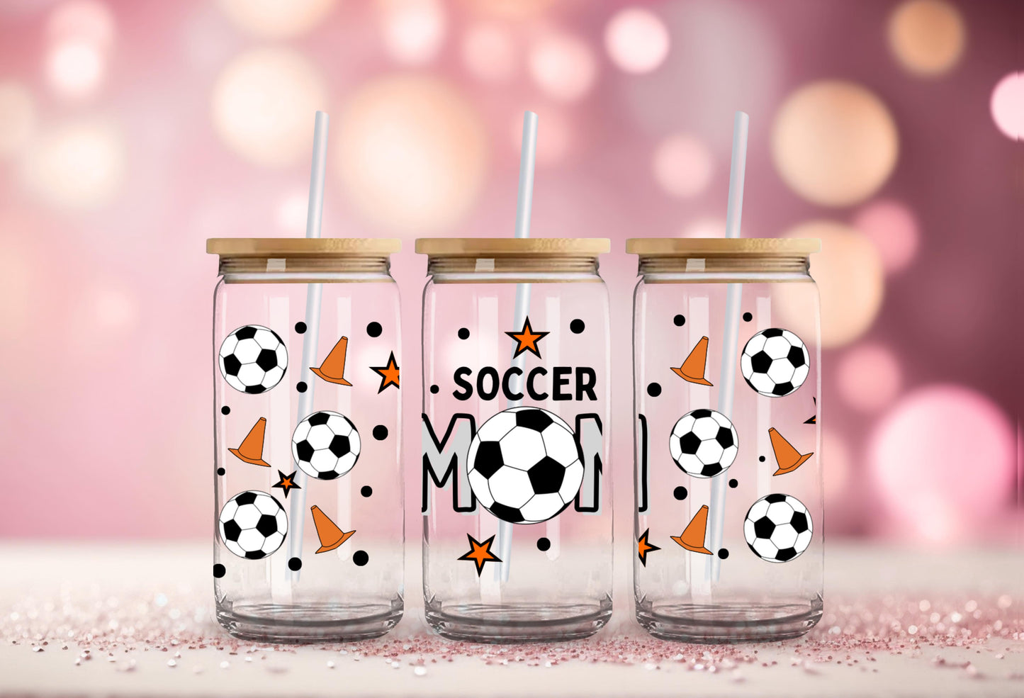 #96 Soccer Mom UV DTF 16 oz Wrap