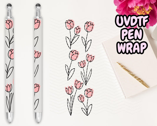 A21 Roses UVDTF Pen Wrap