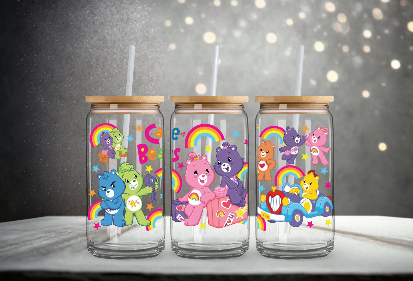 #187 Care Bears UV DTF 16 oz Wrap