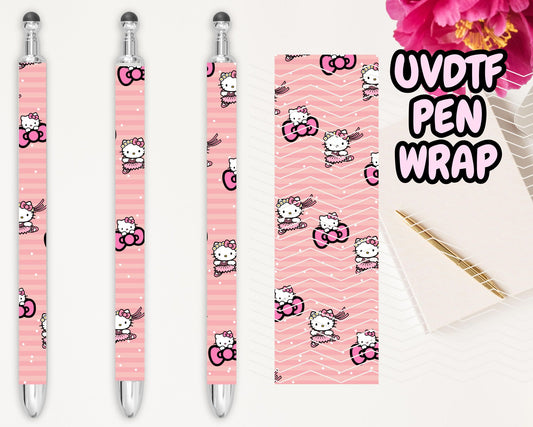 A29 Pink Hello Kitty UVDTF Pen Wrap