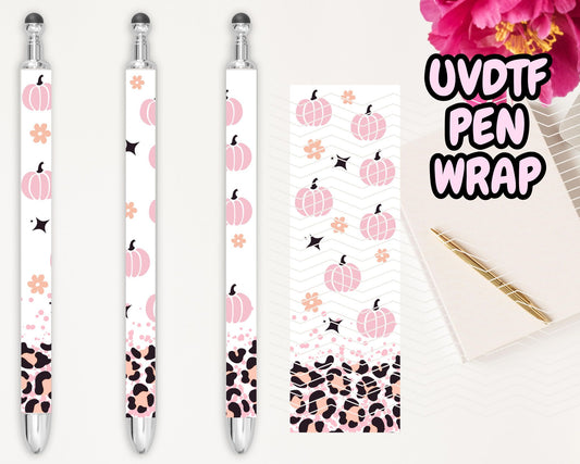 A48 Pink Pumpkin UVDTF Pen Wrap