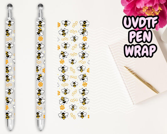A5 Bees UVDTF Pen Wrap