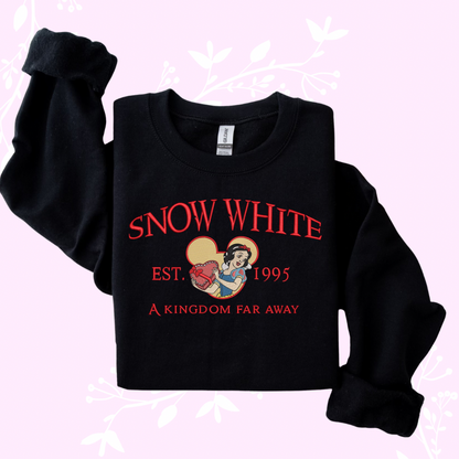 Snow White Embroidered Sweatshirt
