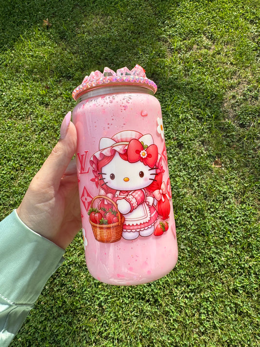 Hello Kitty LV Snow Globe 16oz Tumbler