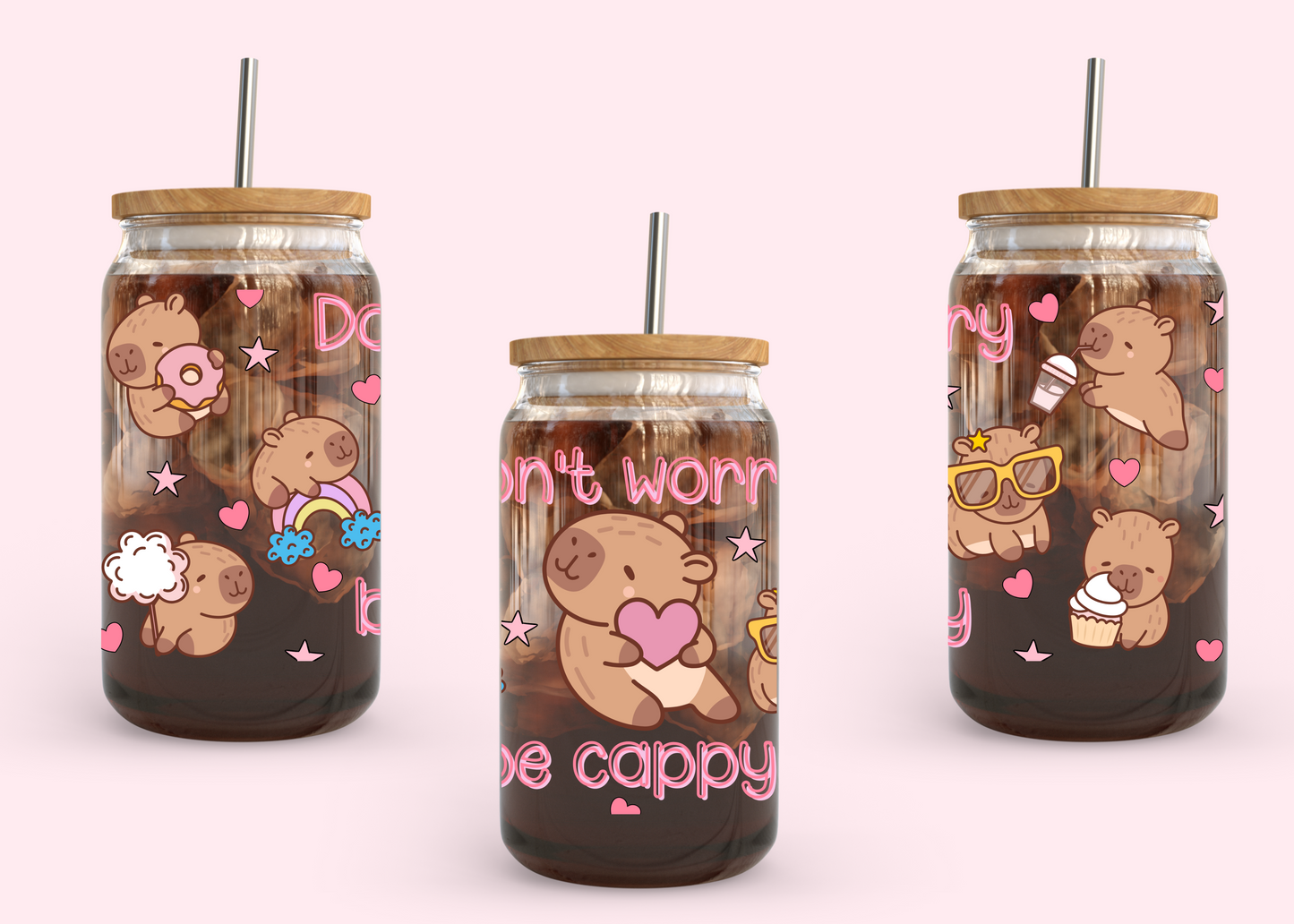 #1044 Be cappy 16oz UVDTF Wrap