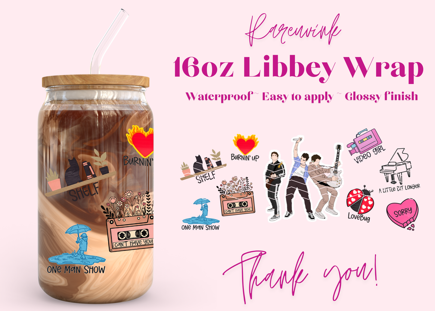 #1247 Jonas 16oz UVDTF Wrap