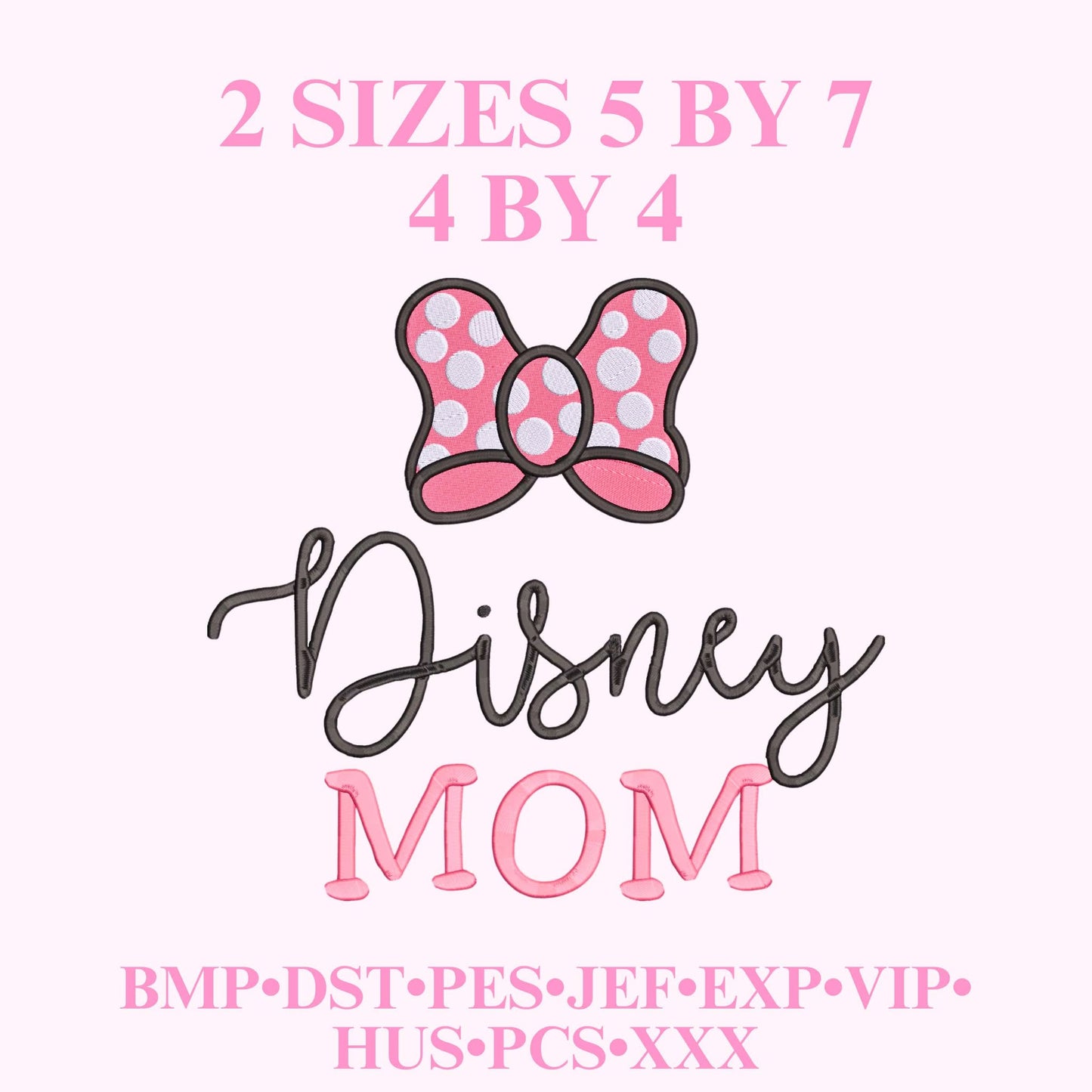 Disney Mom Embroidery File