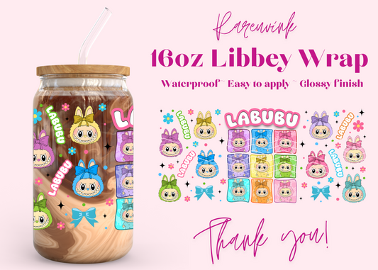 #1059 Labubu 16oz UVDTF Wrap