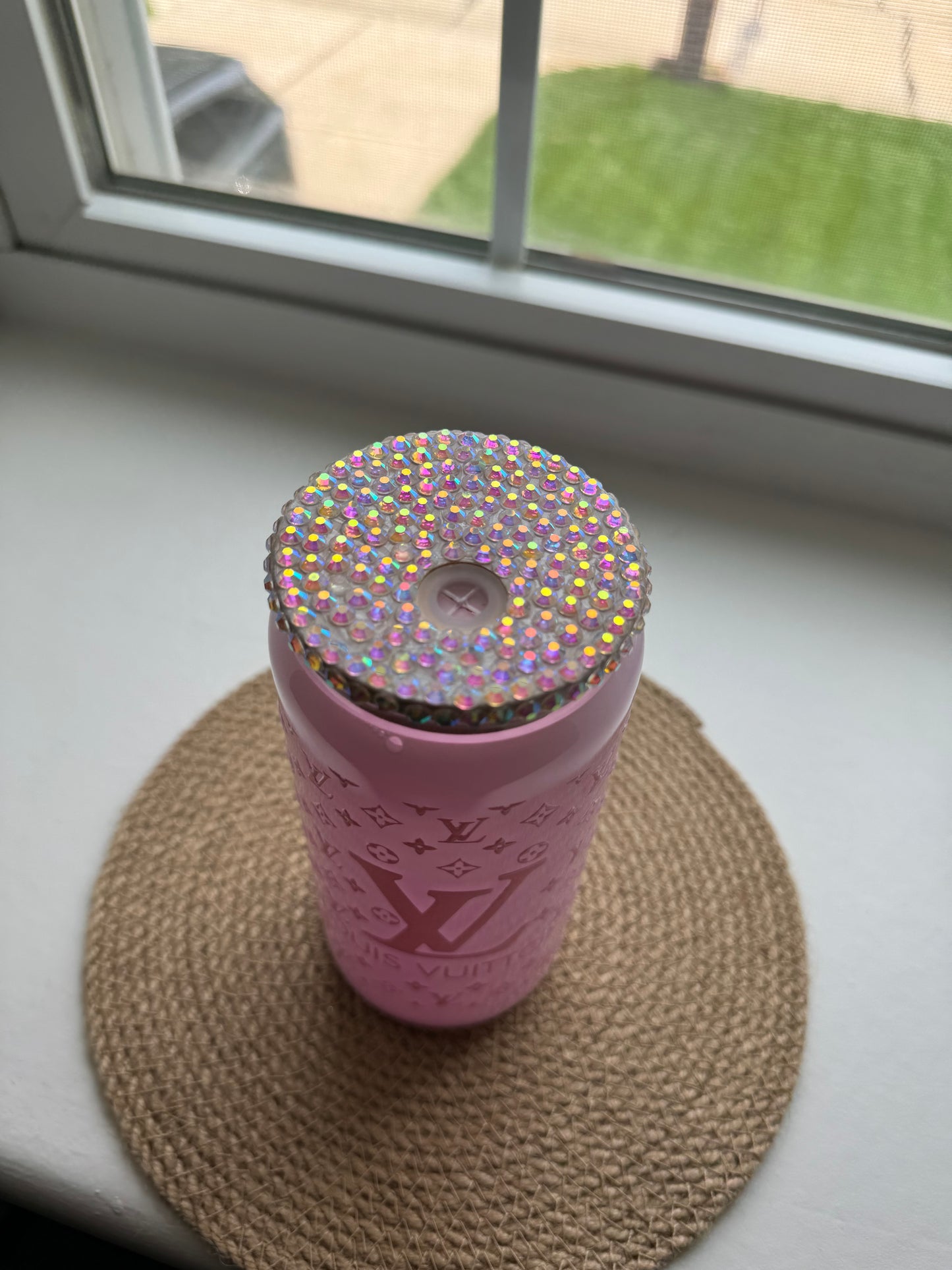 LV pink Snow Globe 16oz Cup